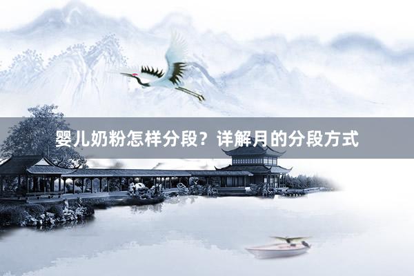 婴儿奶粉怎样分段？详解月的分段方式